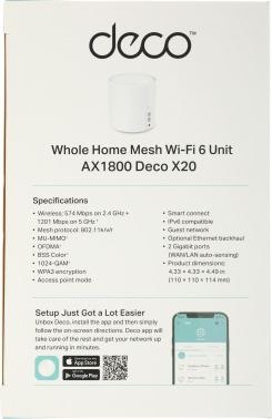 Бесшовный Mesh роутер TP-Link Deco X20