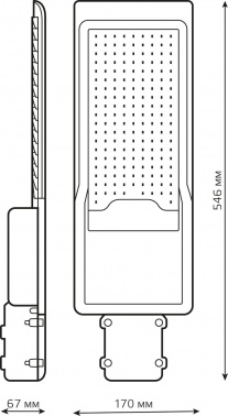 Светильник консольный Gauss  629534320