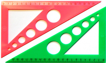 Треугольник Silwerhof дл.21см 30х60мм ассорти