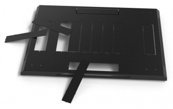 Шкаф коммутационный Hyperline (TTBR-4266-DD-RAL9004) напольный 42U 600x600мм пер.дв.перфор. задн.дв.перфор. 2 бок.пан. 800кг черный 510мм 2055мм IP20 сталь