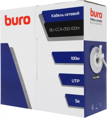 Кабель сетевой Buro BU-CCA-050-100m