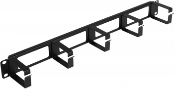Кабельный органайзер горизонтальный Hyperline CM-1U-ML односторонний кольца 1U шир.:19