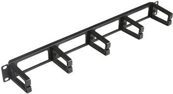 Кабельный органайзер горизонтальный Hyperline CM-1U-PL односторонний кольца 1U шир.:19