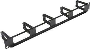 Кабельный органайзер горизонтальный Hyperline CM-1U-PL односторонний кольца 1U шир.:19