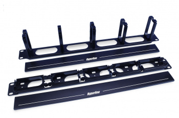 Кабельный органайзер горизонтальный Hyperline CM-1U-5R-PL-COV односторонний кольца 1U шир.:19