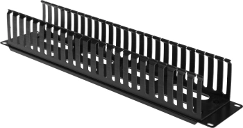 Кабельный органайзер горизонтальный Hyperline CM-2U-PL-COV односторонний пальцы 2U шир.:19