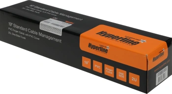Кабельный органайзер горизонтальный Hyperline CM-2U-PL-COV односторонний пальцы 2U шир.:19