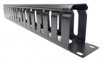 Кабельный органайзер горизонтальный Hyperline CM-1U-ML16-COV односторонний пальцы 1U шир.:19