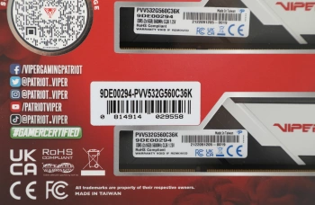 Память DDR5 2x16Gb 5600MHz Patriot  PVV532G560C36K