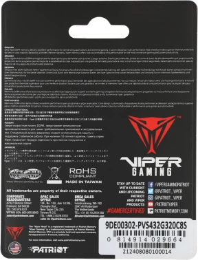 Память DDR4 32Gb 3200MHz Patriot  PVS432G320C8S