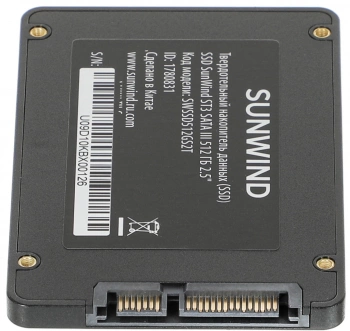 Накопитель SSD SunWind SATA-III 512GB SWSSD512GS2T