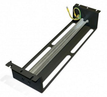 Рейка-DIN Hyperline BPB19-PS-3U-RAL9005 3U черный (упак.:1шт)