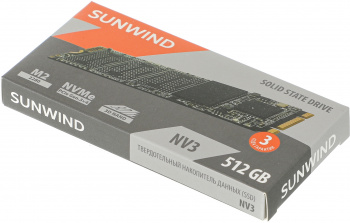 Накопитель SSD SunWind PCIe 3.0 x4 512GB SWSSD512GN3T