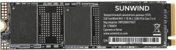 Накопитель SSD SunWind PCIe 3.0 x4 1TB SWSSD001TN3T