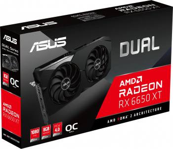 Видеокарта Asus PCI-E 4.0  DUAL-RX6650XT-O8G
