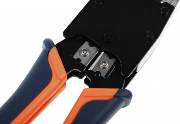 Инструмент обжимной Hyperline HT-500 для RJ-45/RJ-12 (упак:1шт)