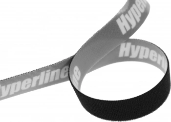 Хомут-липучка Hyperline WASNR-5X25-BK 5000x25мм (упак:1шт) полиамид черный