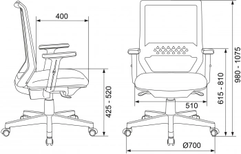 Кресло Бюрократ  MC-611N