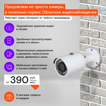 Камера видеонаблюдения IP Ростелеком  IPC-HFW1230SP