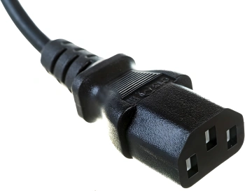 Шнур питания Hyperline PWC-IEC13-IEC14-1.0-BK