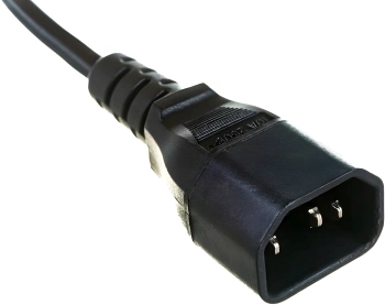 Шнур питания Hyperline PWC-IEC13-IEC14-1.0-BK