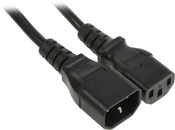 Шнур питания Hyperline PWC-IEC13-IEC14-5.0-BK