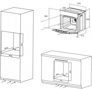 Духовой шкаф Электрический Maunfeld EOEC.566TB
