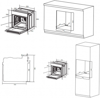 Духовой шкаф Электрический Maunfeld EOEC.564B