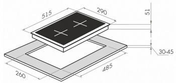 Варочная поверхность Maunfeld EEHE.32.4B