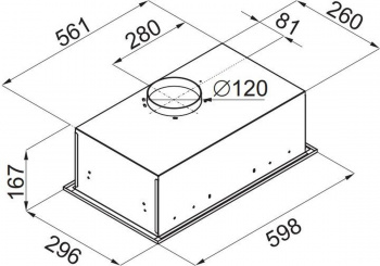 Вытяжка встраиваемая Maunfeld Crosby Singl 60