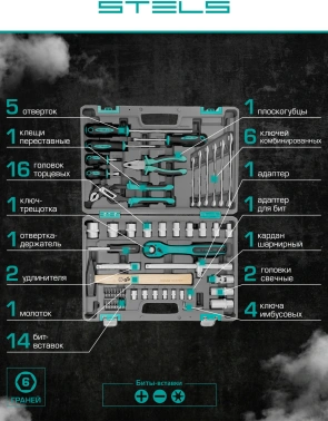 Набор инструментов Stels 14113