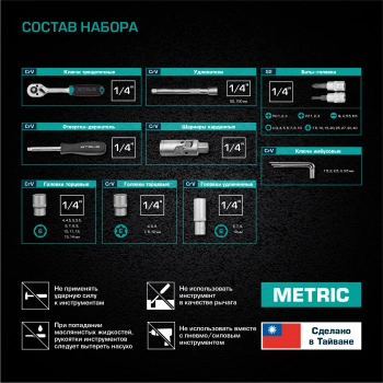 Набор инструментов Stels 14101