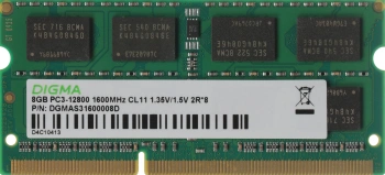 Память DDR3 8GB 1600MHz Digma  DGMAS31600008D