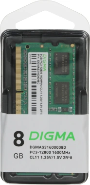 Память DDR3 8GB 1600MHz Digma  DGMAS31600008D