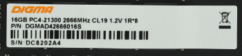 Память DDR4 16Gb 2666MHz Digma  DGMAD42666016S