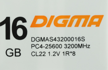 Память DDR4 16Gb 3200MHz Digma  DGMAS43200016S