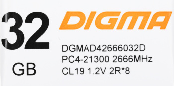 Память DDR4 32Gb 2666MHz Digma  DGMAD42666032D