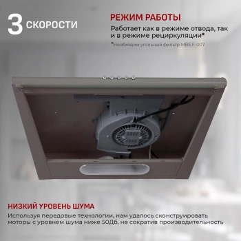 Вытяжка козырьковая MBS Crocus 150 Brown