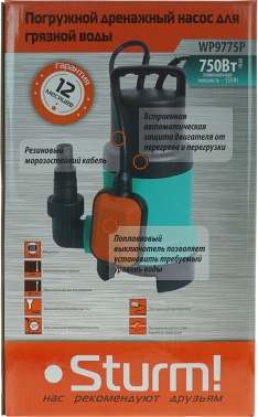 Насос дренажный Sturm! WP9775P