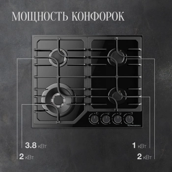 Газовая варочная поверхность Kuppersberg FG 63 B