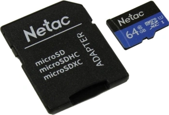 Флеш карта microSDXC 64GB Netac  NT02P500STN-064G-R
