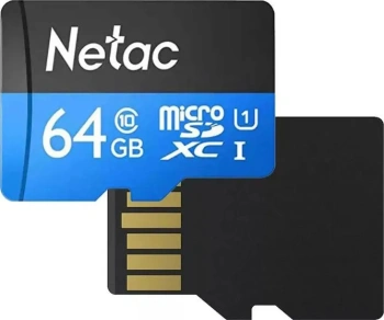 Флеш карта microSDXC 64GB Netac  NT02P500STN-064G-R