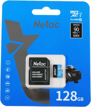 Флеш карта microSDXC 128GB Netac  NT02P500STN-128G-R