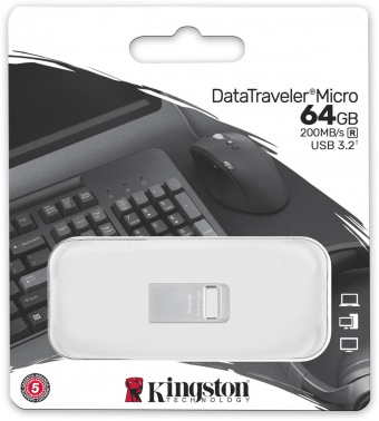 Флеш Диск Kingston 64GB DataTraveler Micro