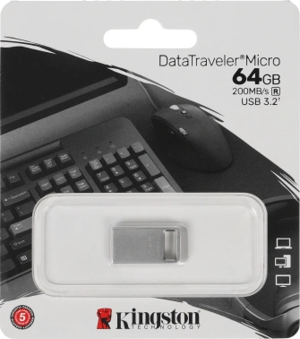 Флеш Диск Kingston 64GB DataTraveler Micro