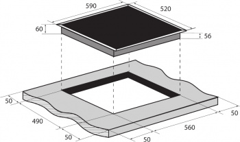 Индукционная варочная поверхность Zugel ZIH604W