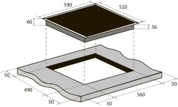 Индукционная варочная поверхность Zugel ZIH604W