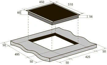 Индукционная варочная поверхность Zugel ZIH453B