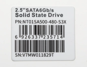 Накопитель SSD Netac SATA-III 480GB NT01SA500-480-S3X