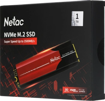 Накопитель SSD Netac PCIe 3.0 x4 1TB NT01N950E-001T-E4X